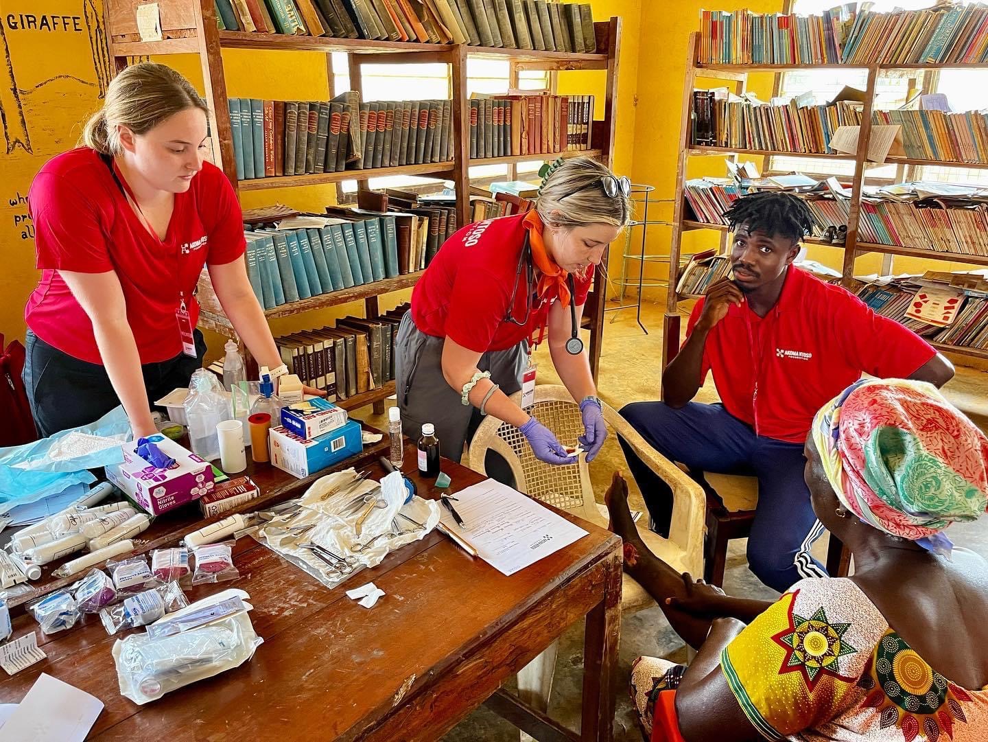 ANF volunteers at a clinic